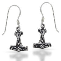 925 Sterling Silber Ohrhänger Thorshammer