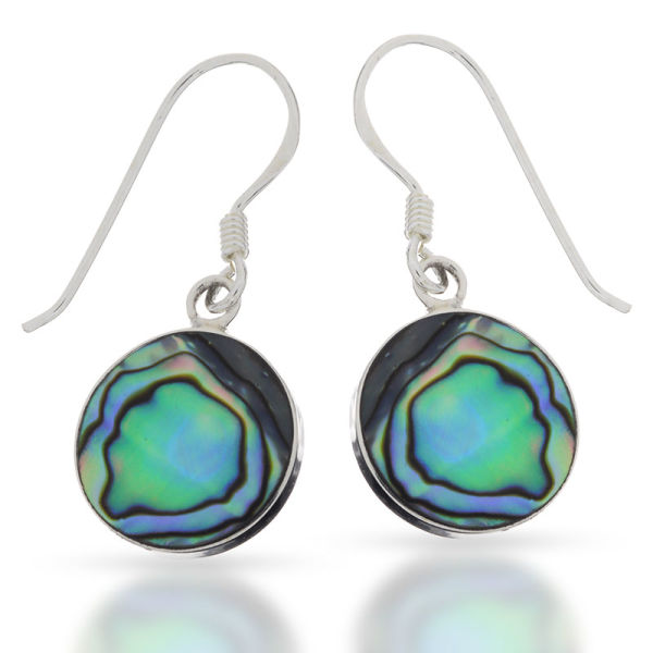 925 Sterling Silber Ohrhänger - "Abalone"