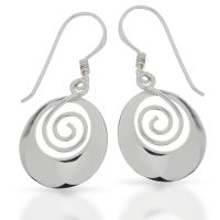 925 Sterling Silver Earrings - "Spiralis"