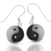 925 Sterling Silver Earrings - "Yin Yang"