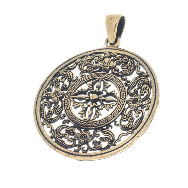 Bronze pendant - flower ornament "Izimbali"