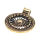Bronze Pendant - Wave Wheel