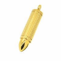Edelstahlanhänger - Patrone "Samol" PVD - Gold