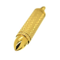 Edelstahlanhänger - Patrone "Samol" PVD - Gold