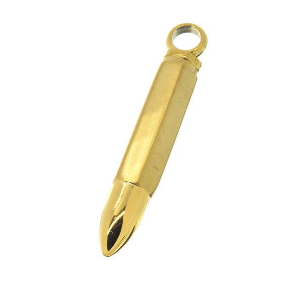 Stainless steel pendant - cartridge with sleeve "PP10" PVD - Gold