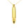 Stainless steel pendant - cartridge with sleeve "PP10" PVD - Gold