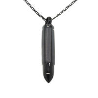 Stainless steel pendant - cartridge with sleeve "PP10" PVD - Black