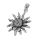 925 Sterling Silberanhänger Sonnenblume