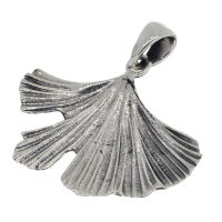 925 Sterling silver pendant ginkgo leaf