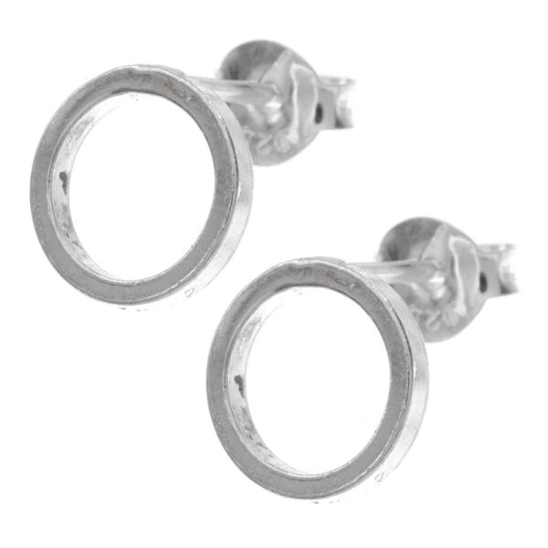 925 Sterling Silber Ohrstecker - Kreis