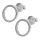 925 Sterling Silber Ohrstecker - Kreis