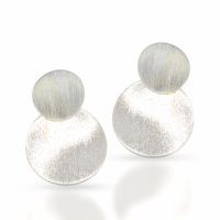 925 Sterling Silber Ohrstecker - Silberplättchen