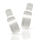 925 Sterling Silber Ohrstecker - Silberplättchen rechteckig