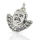 925 Sterling Silberanhänger - Engel medium