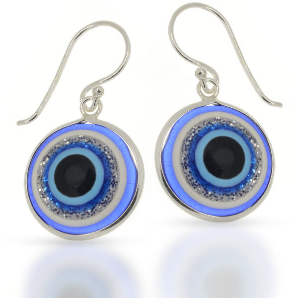 925 Sterling silver earrings - Blue eye "Noyz"