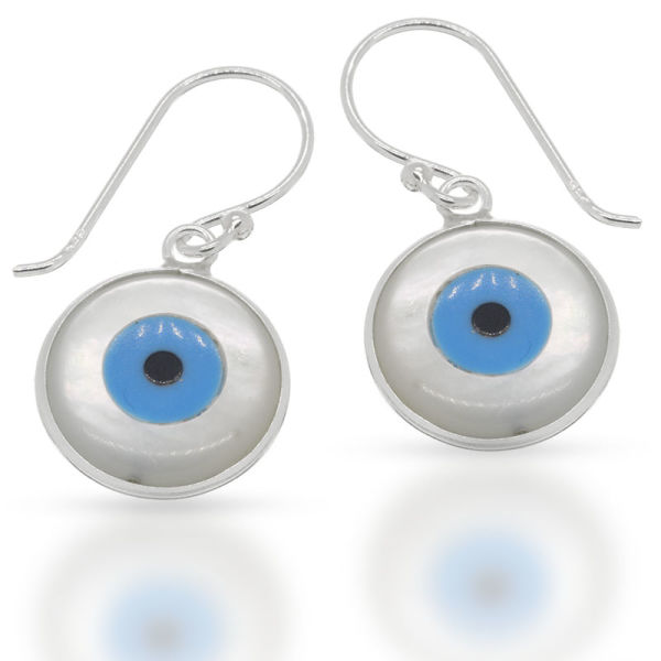 925 Sterling silver earrings - Blue eye "Selina"