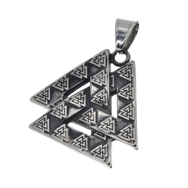 Edelstahlanhänger - Valknut