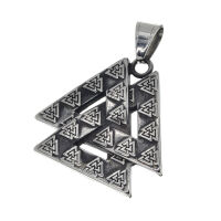 Edelstahlanhänger - Valknut