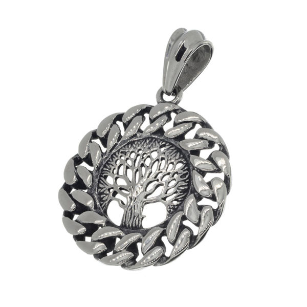 Stainless steel pendant - "Solva" tree of life