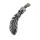 Stainless steel pendant - Feather with skull "Zamus"