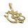 Stainless steel pendant - "Om"  PVD-Gold