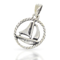 925 Sterling silver pendant - sailing ship