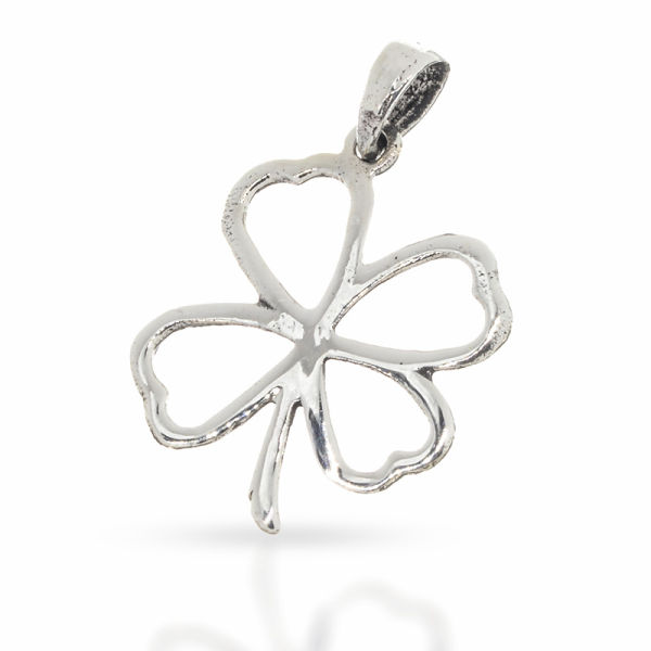 925 Sterling silver pendant - cloverleaf 23 mm
