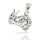 925 Sterling Silber Anhänger - Schnecke