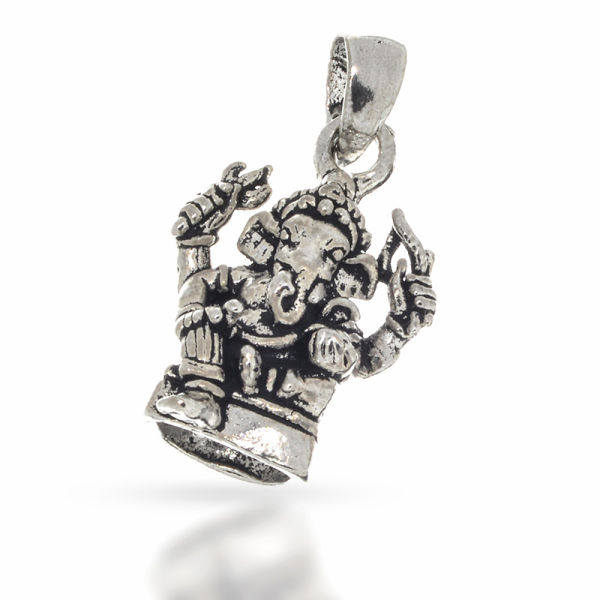 925 Sterling silver pendant - Indian elephant