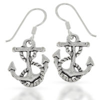 925 Sterling silver earrings - anchor