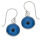 925 Sterling Silber Ohrhänger - Blaues Auge