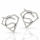 925 Sterling Silber Ohrstecker - S in Diamantenform