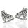 925 Sterling silver stud earrings - ice skate
