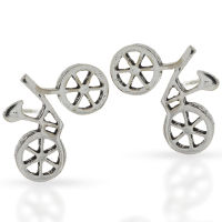 925 Sterling silver stud earrings - bicycle