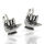 925 Sterling silver stud earrings - Shaka