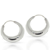 925 Sterling Silber Ohrhänger - Creolen 25 mm