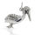 925 Sterling Silber Anhänger - Stockente