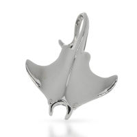925 Sterling Silber Anhänger - Mantarochen