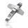 Stainless Steel Pendant – Cross of Curved Bands