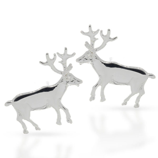 925 Sterling silver stud earrings - Deer