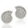 925 Sterling Silber Ohrstecker - Fossil