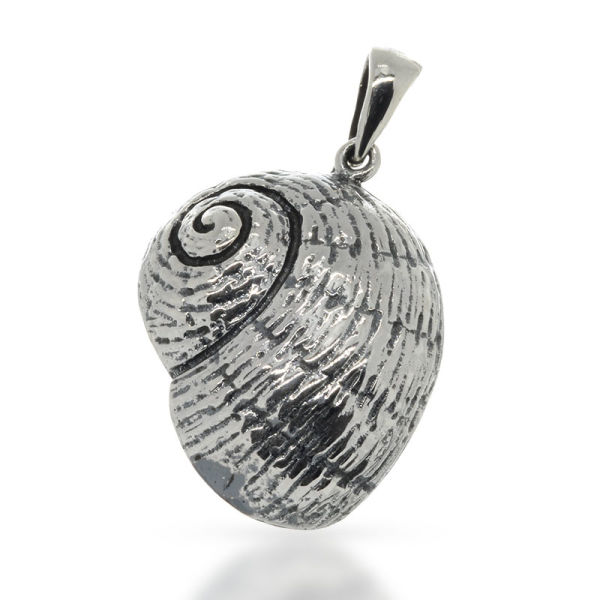 925 Sterling Silber Anhänger - Schneckenhaus