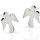 925 Sterling silver stud earrings - Angel "Gabriel"