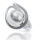 925 Sterling silver ring - design ball 64 (20,4 Ø) 10,7 US