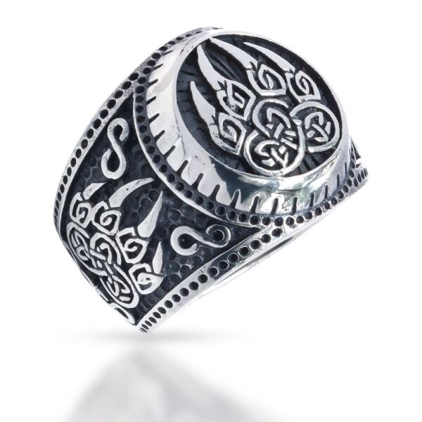925 Sterling Silver Ring - "Wolf Claw" 72 (22,8 Ø) 13,8 US