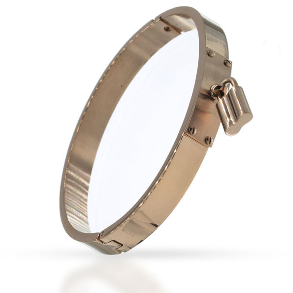 Stainless steel bracelet with lock - PVD-Rosegold
