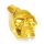 Edelstahlanhänger goldener Totenkopf