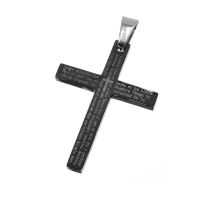 Edelstahlanhänger - Kreuz mit "Vater...