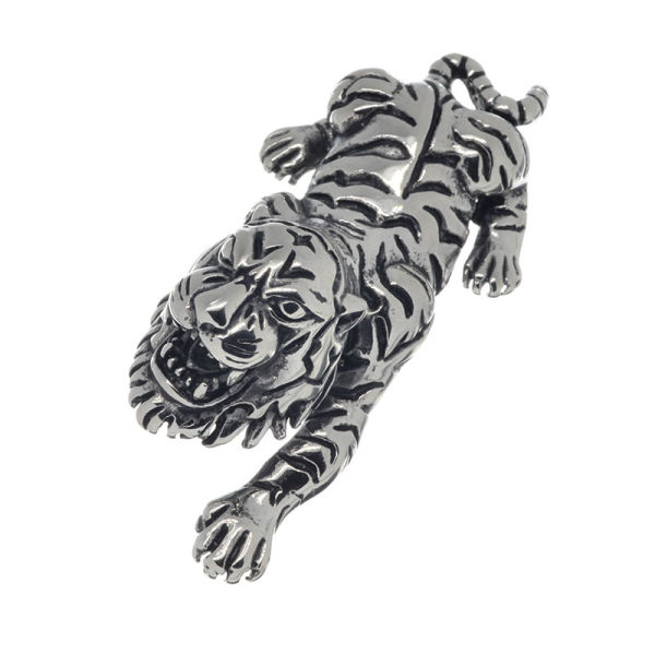 Edelstahlanhänger - Tiger