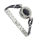 Edelstahlvinylarmband mit Onyx